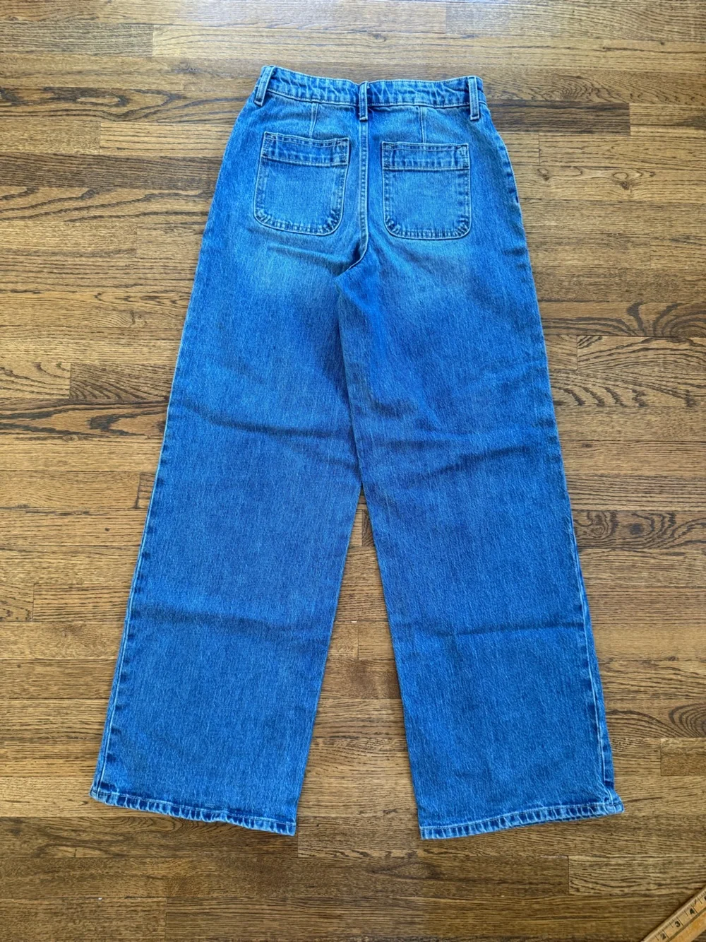 High-Rise Wide-Leg Jeans in Classic Blue
